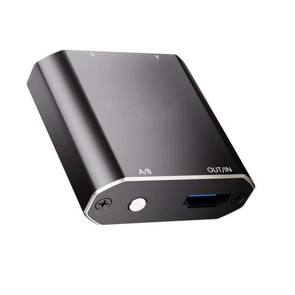 4K Video Switcher Splitter 60Hz Two Way 2 Port Selector for Effortless Between PC and Entertainment Systems