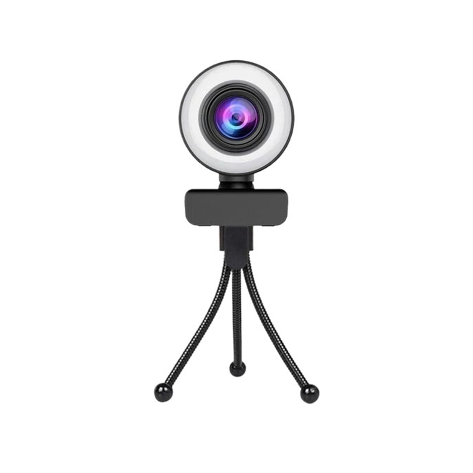 4K Webcam 2K Full HD Web Camera With Microphone LED Fill Light USB Web Cam Rotatable For PC Computer Laptop for Youtube