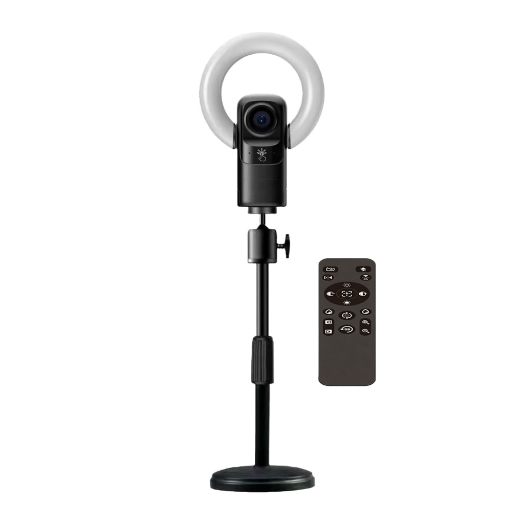4K Webcam Autofocusing With 9 Adjustable Lighting And Type C Camera For Professional Video Calls
