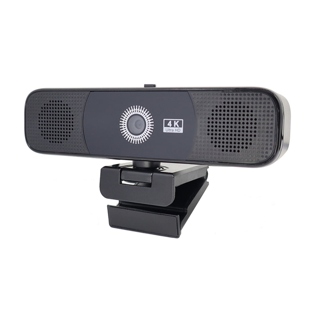 4K Webcam Computer Camera With Integrated Loudspeaker And Double Noise Reduction Mics Perfect For Remote Work
