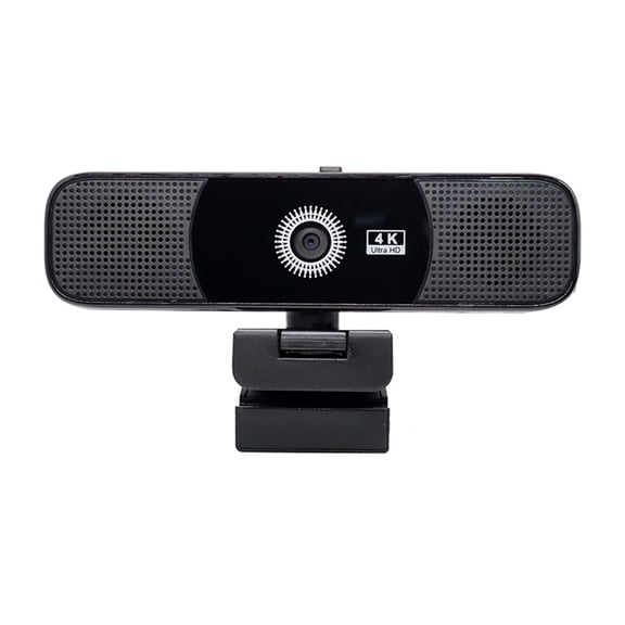 4K Webcam Computer Camera With Integrated Loudspeaker And Double Noise Reduction Mics Perfect For Remote Work