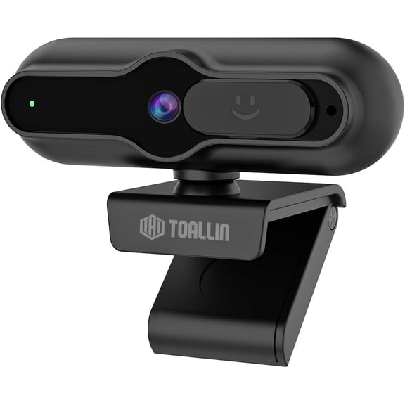 4K Webcam for PC, 1080P@60FPS, 1/2.5" Sensor & 12MP, PDAF Autofocus, Built-in Mic and Sliding Privacy Cover, USB Web Camera for Gaming, Conferencing, Streaming and Video Calls