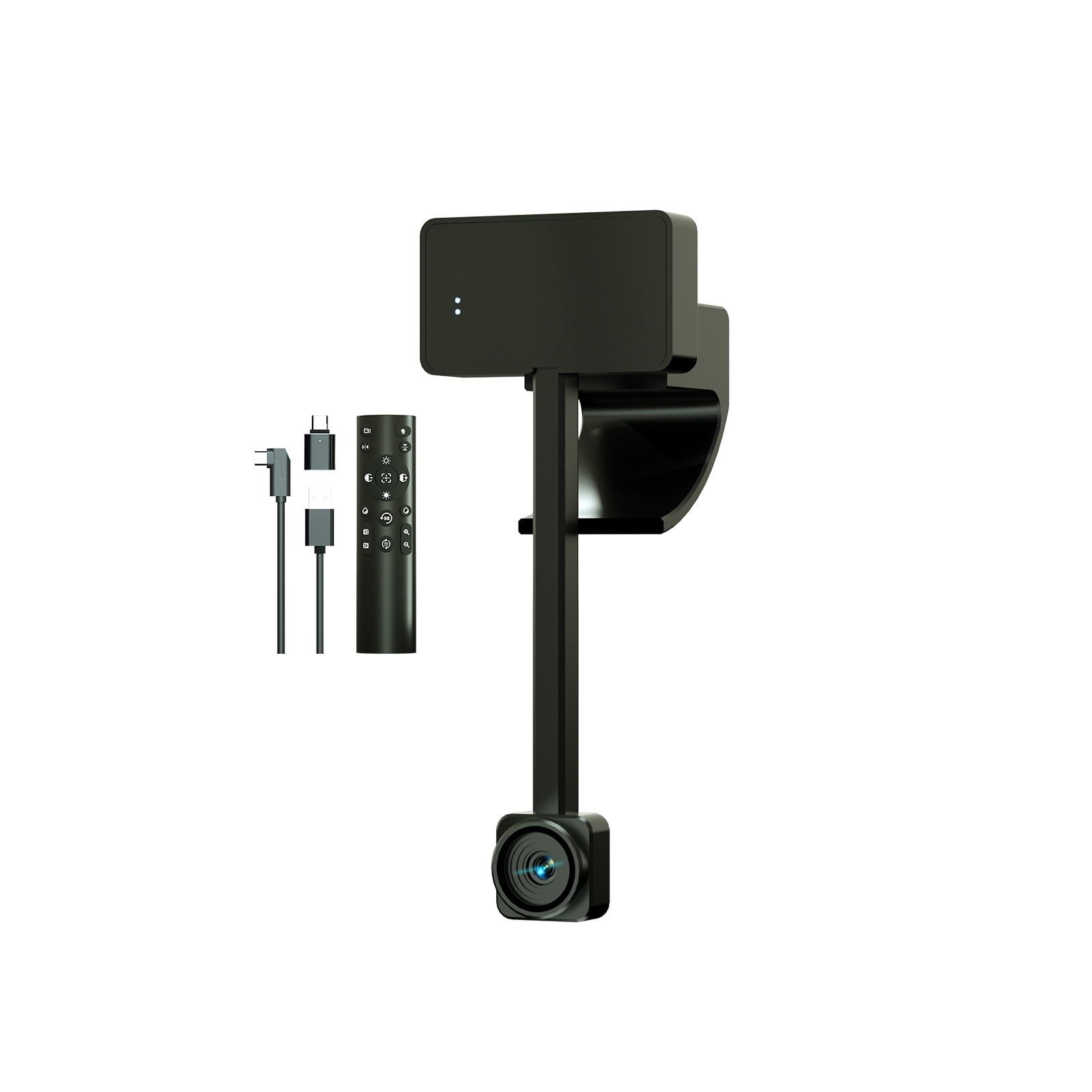 4K Webcam for PC with Remote Control, Ultra HD 1/2.55'' Sensor, Autofocus, 10x Digital Zoom, Low Light Performance, Streaming Camera for PC/Video Calling/Zoom/Skype/Teams