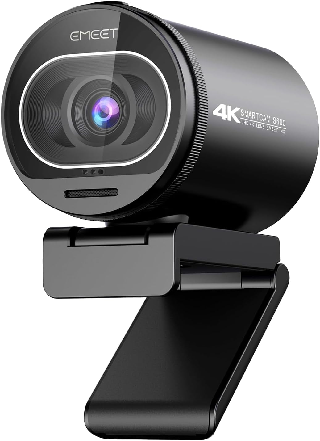 4K Webcam Web Camera 1080P 60FPS Webcam with Microphone EMEET S600 Ultra for Streaming, 40- 73 Adjustable FOV