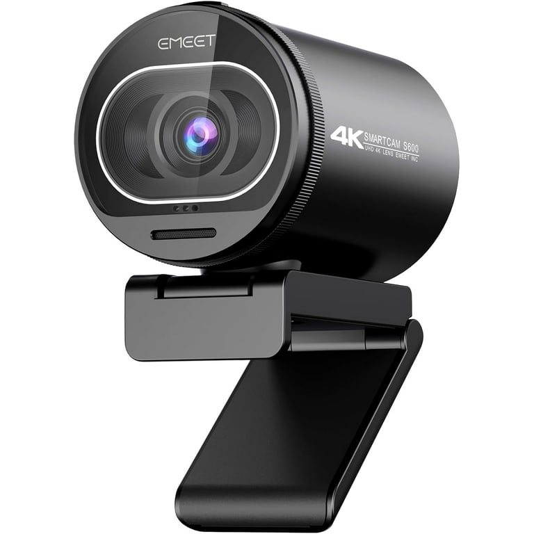 4K Webcam Web Camera 1080P 60FPS Webcam with Microphone EMEET S600 Ultra  for Streaming, 65°- 88° Adjustable FOV