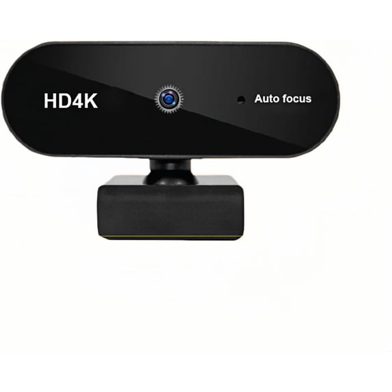4K Webcam for Laptop, Automatic Camera with Microphone, USB and Playback for Streaming/Video Calling, 90 ° Field of View