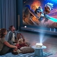 thumbnail image 1 of 4K WiFi  Projector with , 1000ANSI Brightness, Auto Keystone , Portable  Projector for Home Theater Indoor/Outdoor, 1 of 7
