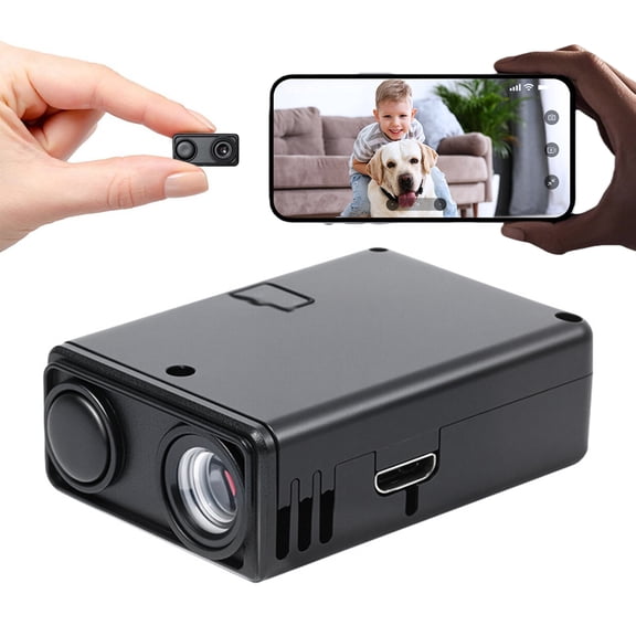 4K WiFi Small Monitor Video Camera with Motion Detection Mini Surveillance Camera Remote App Control Night Vision Motion Detection Cams for Home Office Surveillance