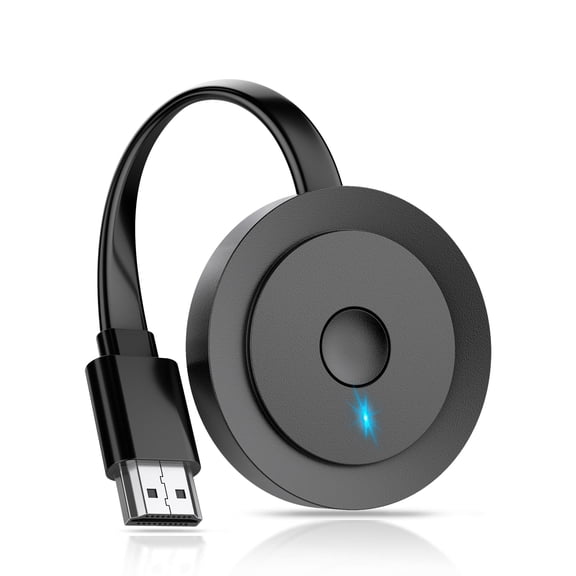 4K Wireless HDMI Display Adapter, Screen Mirroring Receiver for i-Phone, i-Pad, Android, Tablet, Laptop, Windows to HDTV/Monitor/Projector, HD Casting Video/Audio, Support AirPlay, Miracast, DLNA