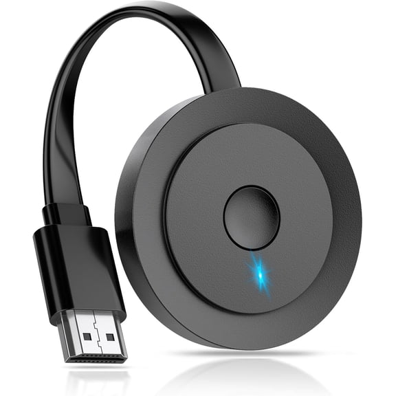 4K Wireless HDMI Display Adapter, Screen Mirroring Receiver for i-Phone, i-Pad, Android, Tablet, Laptop, Windows to HDTV/Monitor/Projector, HD Casting Video/o, Support AirPlay, Miracast, DLNA