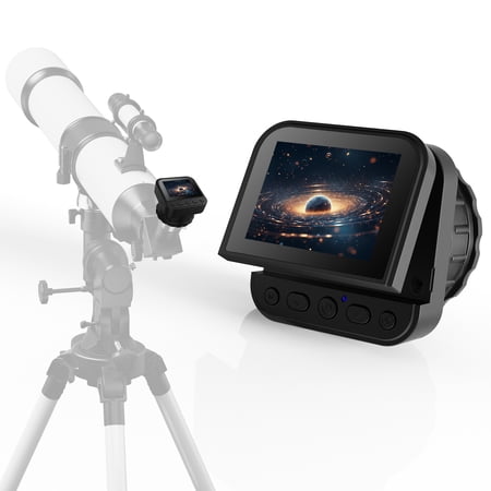 4K Wireless Telescope Camera, 1.25’’ 2’’ Universal Eyepiece Camera with IR Filter & X16 Zoom & 2.8" Screen, Gift for Astrophotography Enthusiast