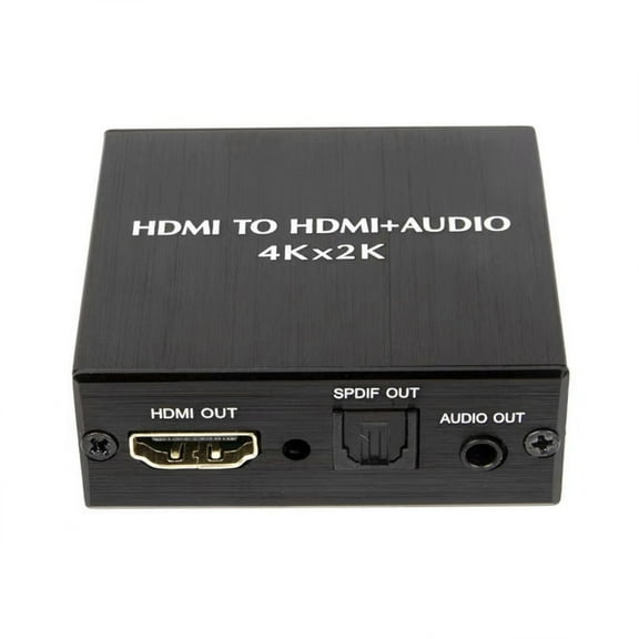 4K x 2K HDMI to 3.5MM Audio Converter SPDIF Optical Stereo Out Splitter Adapter