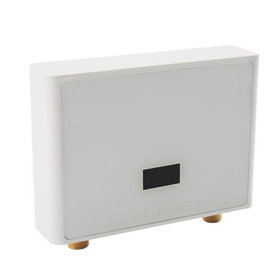 4KW Electric Tankless Mini Hot Water Heater Under Sink Heater LED Display ABS+Cast Aluminum 110V