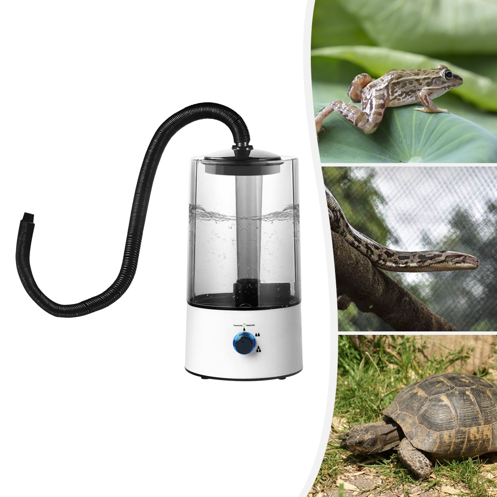 Ultra Quiet Reptile Fogger Humidifier - Perfect For Lizards, Tortoises & Amphibians | 110-240V US Plug