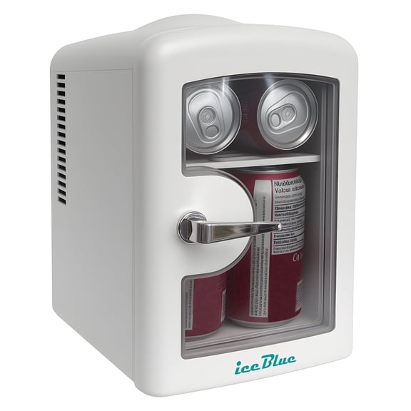 IceBlue 4 Liter /6 Cans Retro Skincare Refrigerator, Mini Fridge for Cosmetics and Drinks, Small Fridge for Bedroom, Makeup, Car, Office