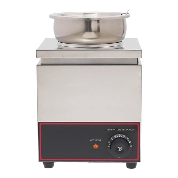 4L Electric Food Warmer, Can Warmer, 110V, 201 Stainless Steel Grinding & Polished, 150W Stainless Steel Heating Tube, for Home Party or Commercial