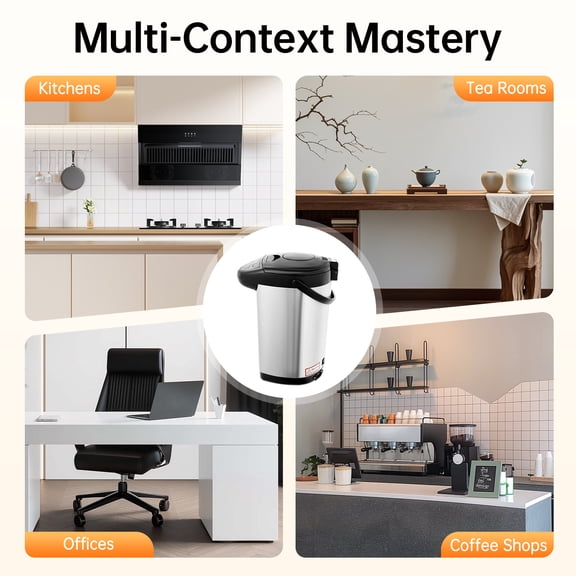 4L Electric Water Boiler and Warmer - 750W Fast Boiling - 3 Dispensing Modes for Home Office Restaurant Hotel