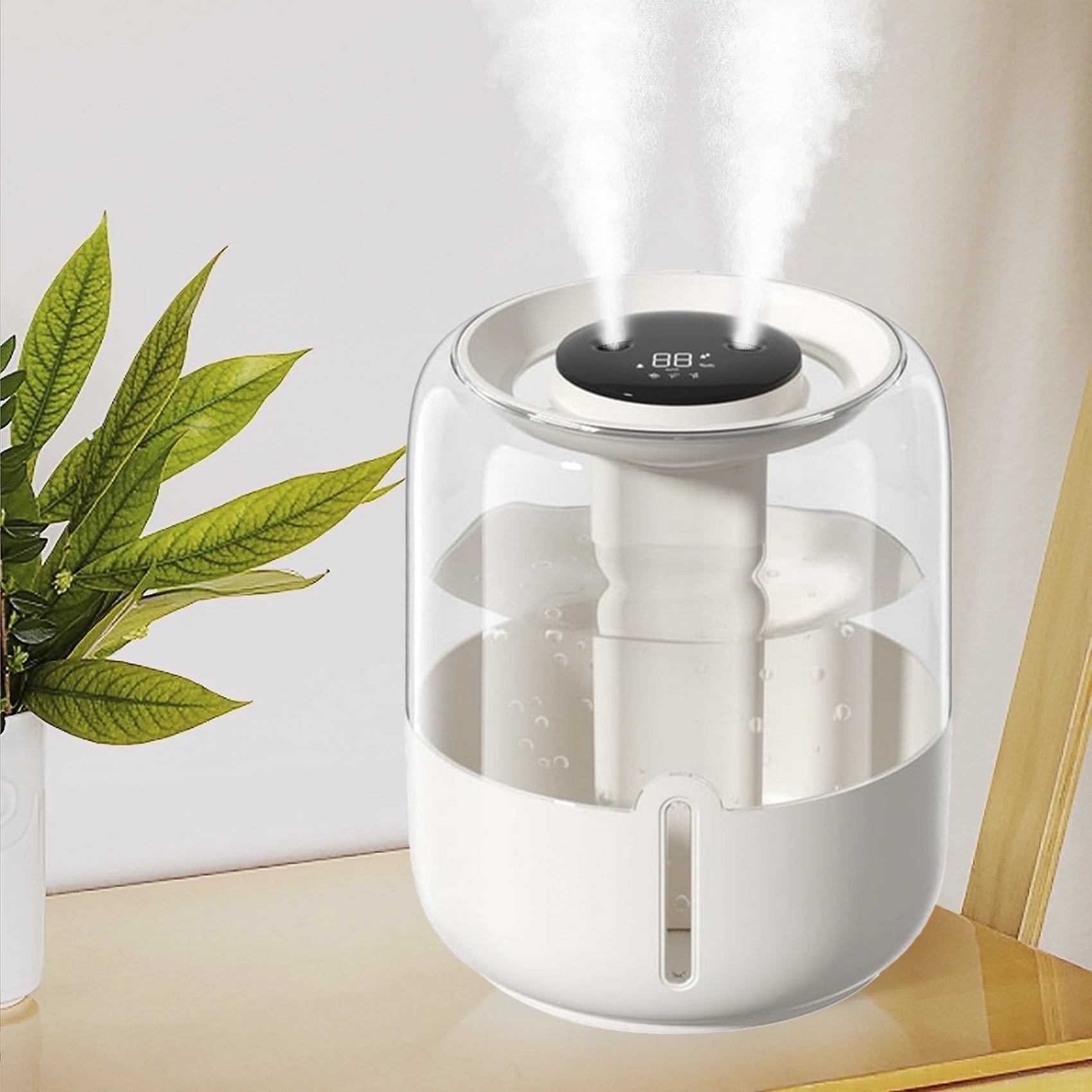 Cool Mist Humidifier,Humidifiers for Bedroom,4L Top Fill Smart Cool Mist Air Humidifiers with Nightlight,3-Speed Quiet & Large Vaporizers for Bedroom,Home,Large Room,Baby Nursery and Plants