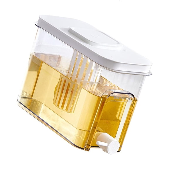 4L Large Capacity Clear Cold Beverage Dispenser With Leak Proof Spigot For Family Gatherings Outdoor Picnics Kitchen Use