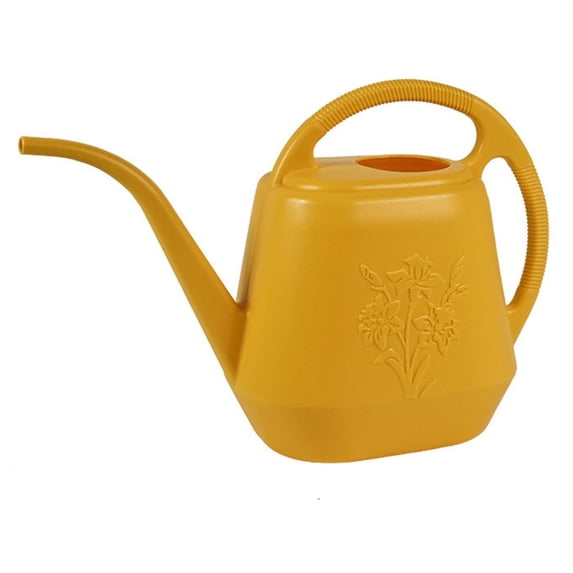 4L Large Capacity Plastic Watering Can, Long Spout Plant Watering Can, Plastic Water Pot, Watering Pot for Indoor, Home Garden Irrigation Tool, Indoor Plant Watering Pitcher,15.74×10.23 in,Orange