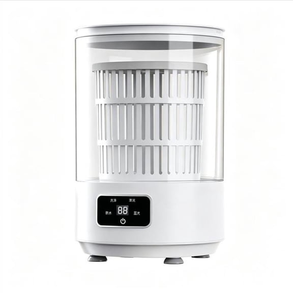 4L Portable Mini Washing Machine, USB Powered Compact Laundry Washer with Removable Basket, Low Noise Travel Washer for Underwear, Socks, and Delicates