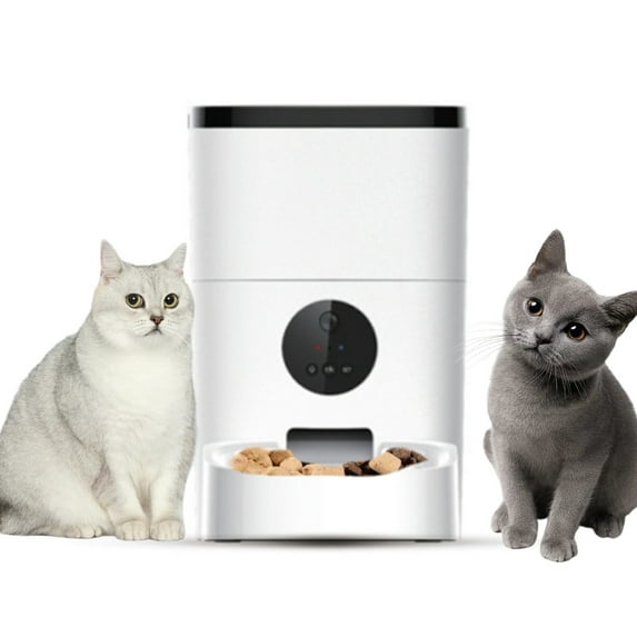4L Smart Automatic Pet Feeder ABS is the best food dispenser for dogs and cats with recording function.