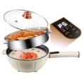 4L Smart Hot Pot 1000W Electric w. Stainless Steel Steamer NonStick