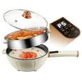 4L Smart Hot Pot 1000W Electric w. Stainless Steel Steamer NonStick