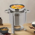 thumbnail image 1 of 4L Soup Chafing Dish Buffet Chafer Warmer Set W/ Lid Stainless Pot & Frame, 1 of 12