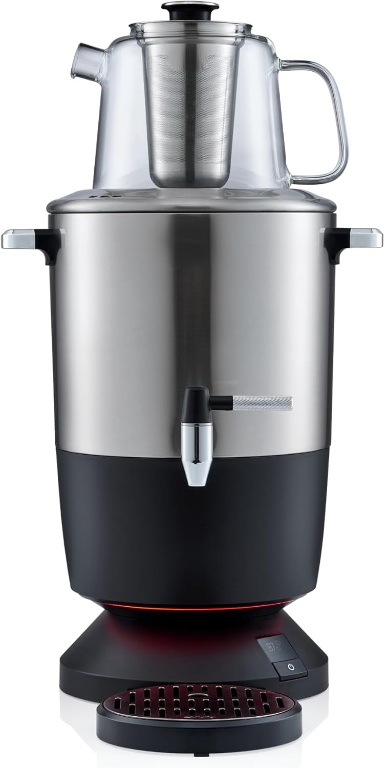 Ss Tea Maker 4L Stainless Steel Tea Maker Samovar, Temperature Display, Ceramic ...