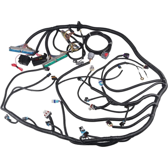 4L60E DBC Engine Wiring Harness Standalone Stand Alone fit for 1997-2006 GM LS1 4.8 5.3 6.0 L Vortec Engine Drive by Cable Throttle Body