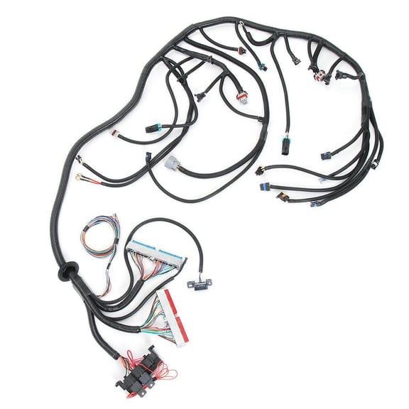 4L80E Standalone Engine Wiring Harness with EV1,EV6 Injector Connectors Plug, Fit for 1997-2006 DBC LS1 Engine ev1-Injector 4.8 5.3 6.0 W/4L80E Transmission Drive by Cable Aftermarket Part