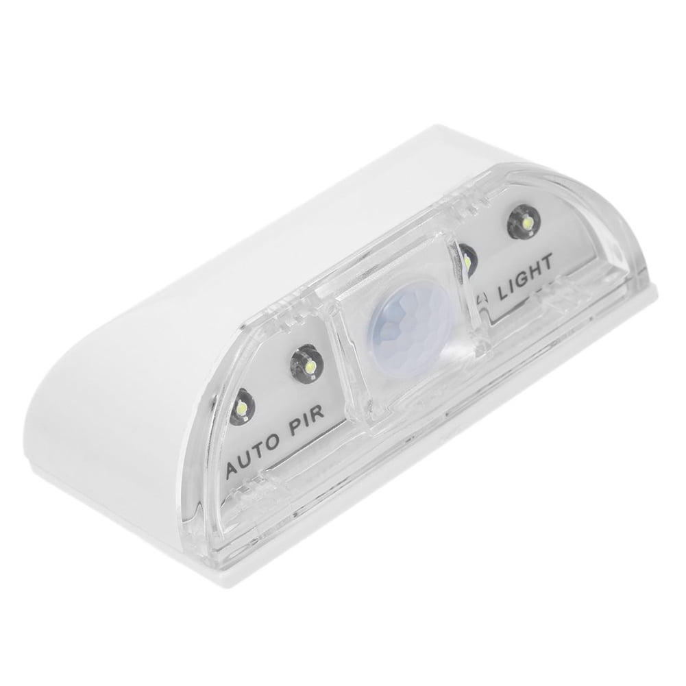 4LED PIR Infrared Detection Motion Sensor Home Door Practical Keyhole Light Lamp