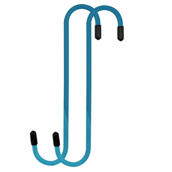 4LIFETIMELINES Brake Caliper Hanger Hooks, Blue Powder Coated with Rubber Tips, Durable Steel, 2 Pack