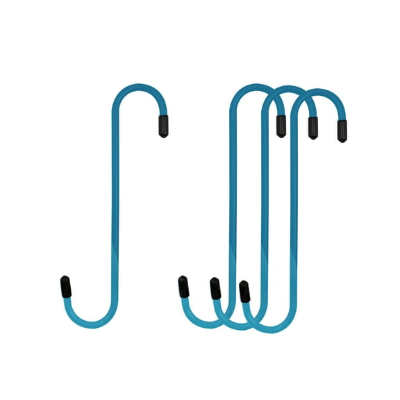 4LIFETIMELINES Brake Caliper Hanger Hooks Blue Powder Coated with Rubber Tips Durable Steel 4 Pack