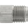 thumbnail image 1 of 4LIFETIMELINES Stainless Steel Brake Line Adapter, F(7/16-24 Inverted) to M(9/16-18 Inverted), Bag of 10, 1 of 4