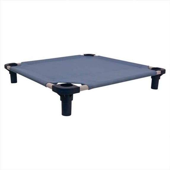4Legs4Pets C-SB3022FS 30 x 22 in. Unassembled Pet Cot - Sistine Blue with Fuchsia Legs