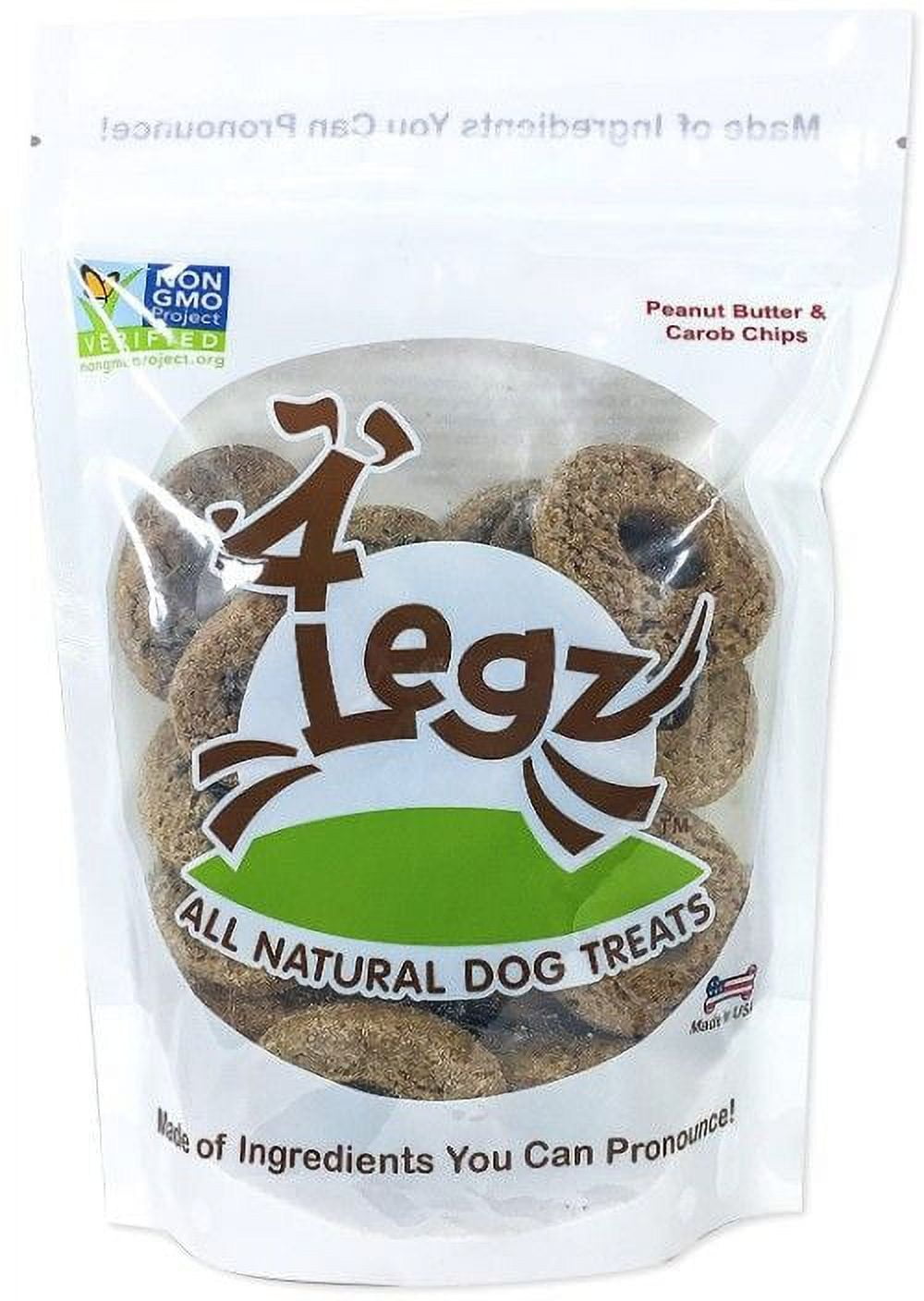 4Legz Ode 2 Odie Peanut Butter and Carob Chips for Dogs 7 oz (6 Packs