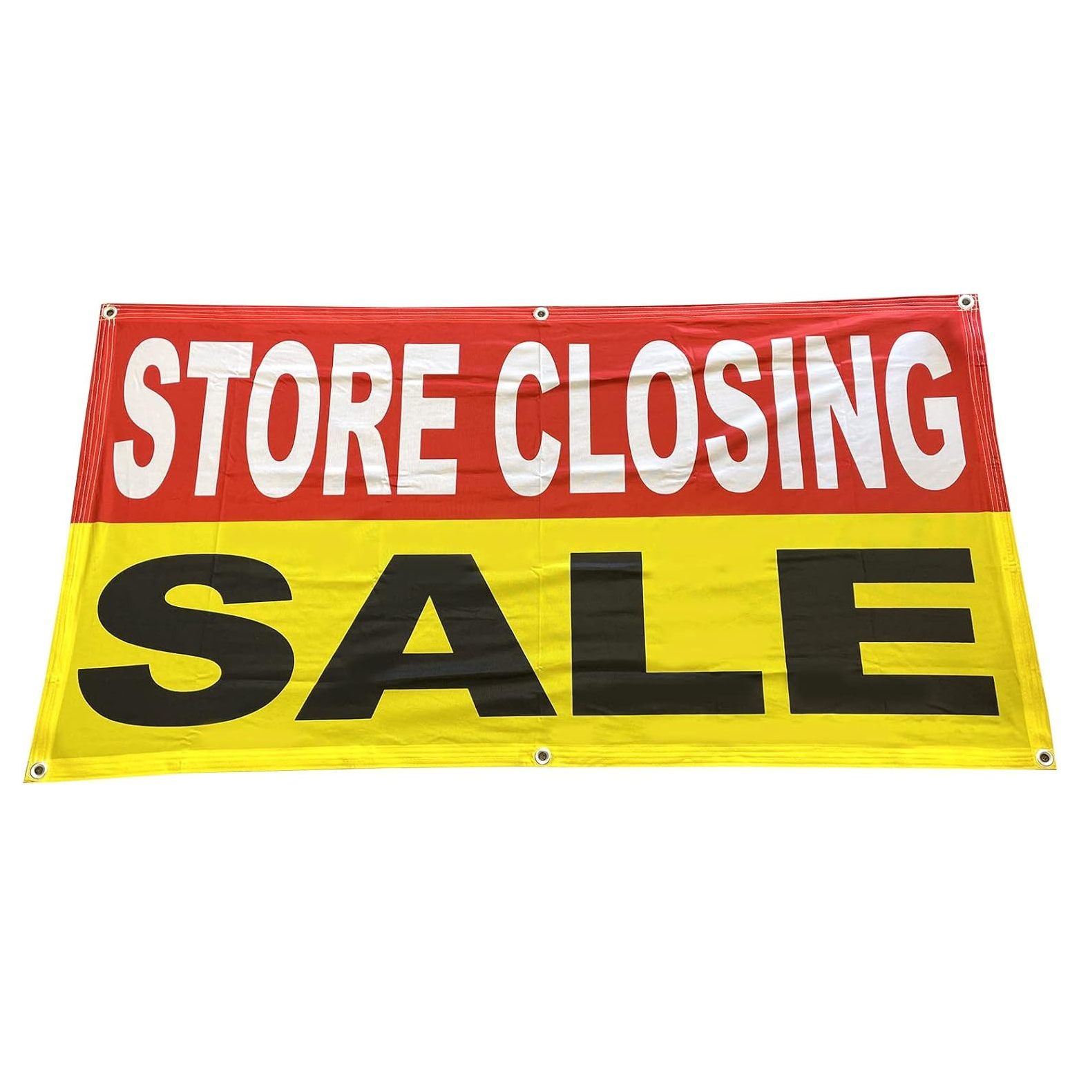 4Less 2x4 Ft STORE CLOSING SALE Banner Sign ryb Polyester Fabric