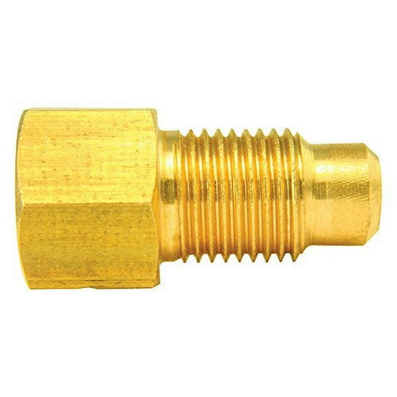 4LifetimeLines - Brass Adapter Fitting - 3/8" X 24 Female thread Inverted Flare, M10 X 1.0 Male Thread Bubble Flare - (10 Pack)