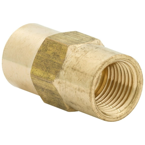 4LifetimeLines Brass Brake Line Union, 3/16" (M10x1.0 Inverted), 10 Per Bag