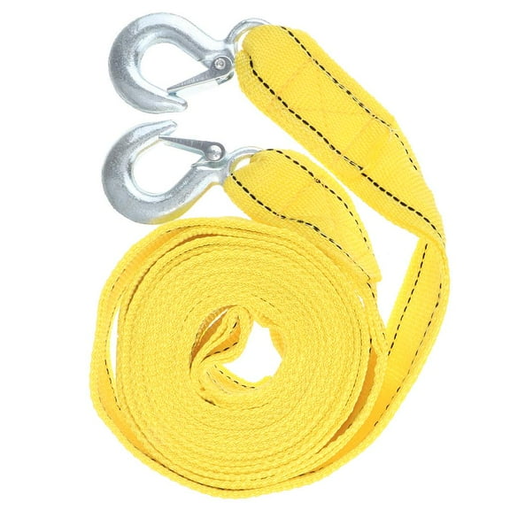 4M 5 Tons Steel Wire Tow Cable Tow Strap Towing Rope with Hooks for Heavy Duty