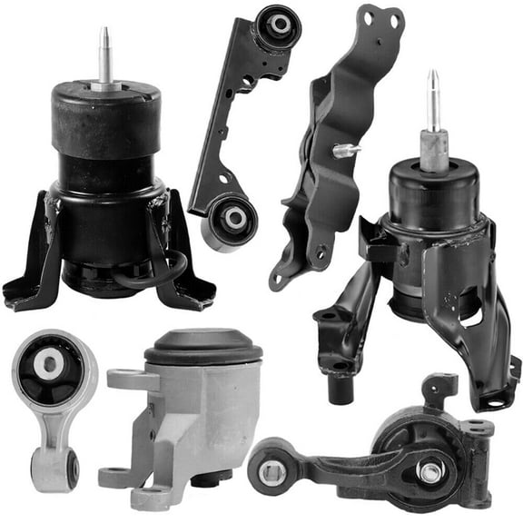 4M Auto Parts Engine Motor Mounts & Automatic Transmission Mount With Differential Mount 7PCS Set. Parts 9545, 9991, 10021, 9551, 9622, 10074 9659. (CVT) (AWD) (To 1/2013)