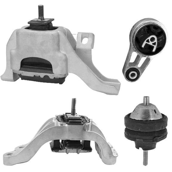 4M Auto Parts. Engine Mounts & Automatic Transmission Mount 4PCS Set. Parts Numbers: 10142 10032 3720H 10037.