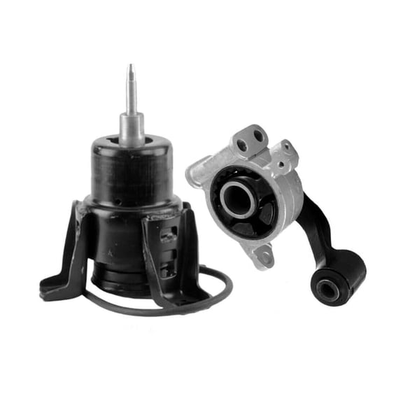 4M Auto Parts Front Engine Mount & Rear Engine Torque Strut Mount 2PCS Parts 9999, 9551