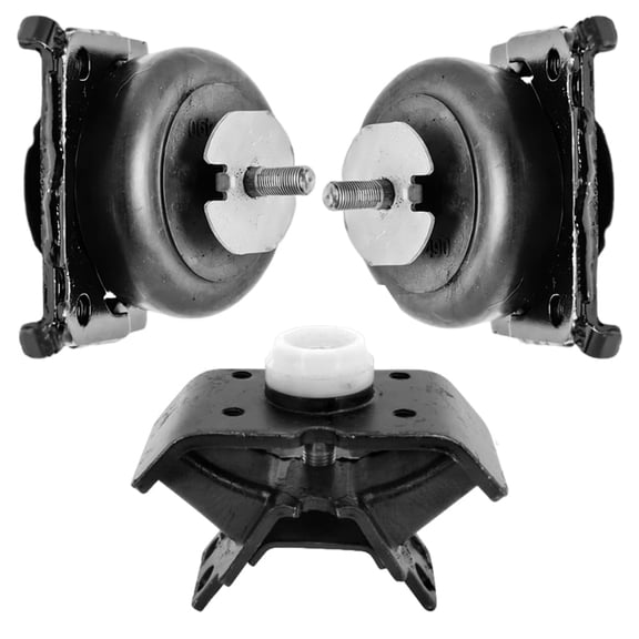 4M Auto Parts Front Engine Mounts & Rear Manual Transmission Mount 3PCS Set. Parts 9599, 9599, 9429. A4260, A4260, A62021. (RWD Only)