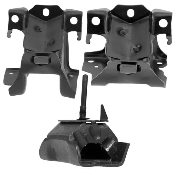 4M Auto Parts Front Left, Front Right Engine Mounts & Rear Automatic Transmission Mount 3PCS for Diesel. Part Numbers 3538 3535 3098
