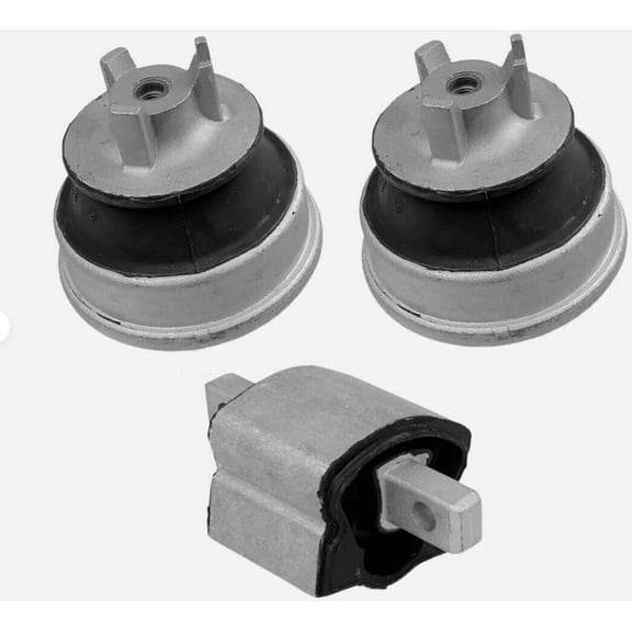 4M Auto Parts Front Left, Front Right Engine Mounts & Rear Transmission Mount 3PCS Part Numbers. A7064, A7064, A7068