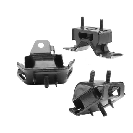 4M Auto Parts Front Left, Front Right Engine Mounts & Rear Transmission Mount 3PCS Parts. 3047, 3048, 3061