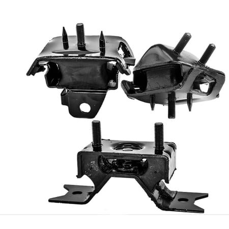 4M Auto Parts Front Left, Front Right Engine Mounts & Rear Transmission Mount 3PCS Parts. 3047, 3048, 3062